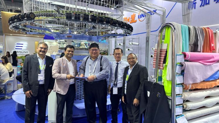 A.T.E. and UNITEX Singapore partner for circular knitting machine promotion in India | Textile Machinery News