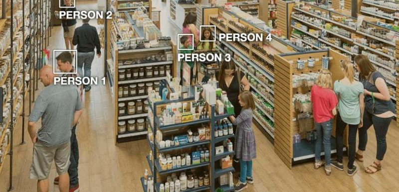 The AI-powered checkouts use camera