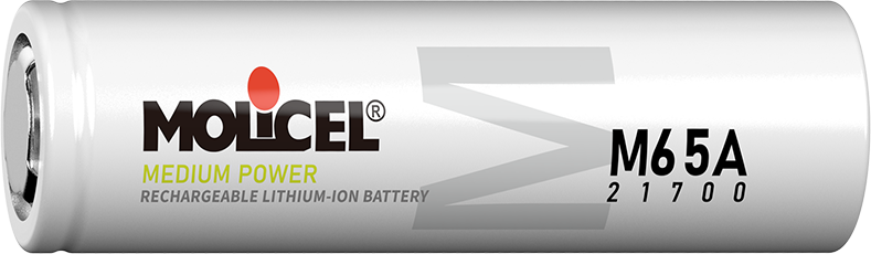 Molicel® Medium Power Series Rechargeable Lithium-ion Battery - INR-21700-M65A